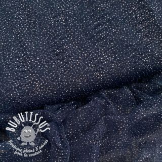 Tulle pour jupe tutu ROYAL SPARKLE navy silver