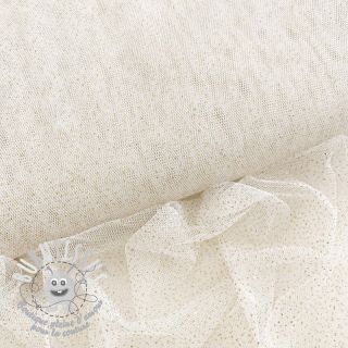 Tulle pour jupe tutu ROYAL SPARKLE white gold