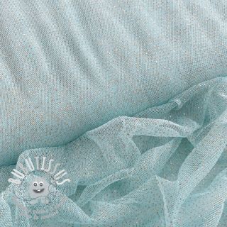 Tulle pour jupe tutu ROYAL SPARKLE light blue gold