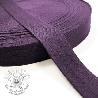 Sangle coton 4 cm violet