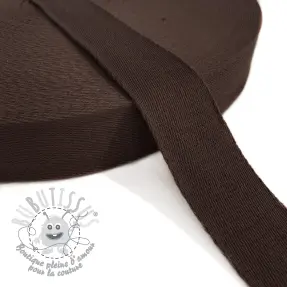 Sangle coton 4 cm dark mocha