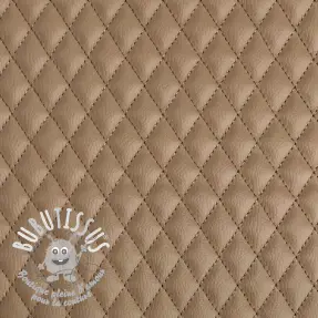 Simili cuir MATELASSE taupe