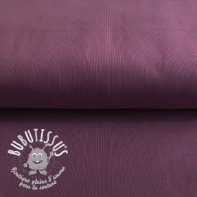 Tissu velours cotelé fin aubergine