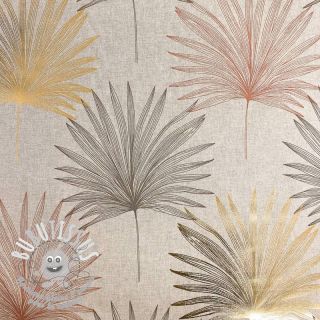 Tissu déco Luxury palm metallic premium