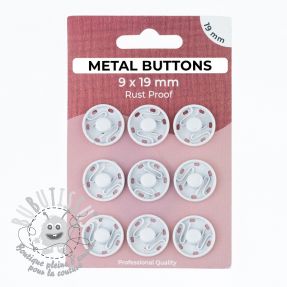 Boutons Pression METAL 19 mm off white