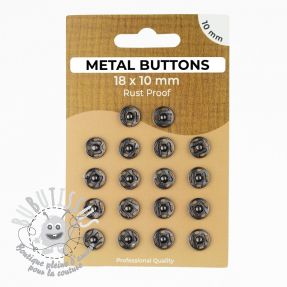 Boutons Pression METAL 10 mm anthracite