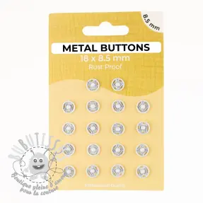 Boutons Pression METAL 8,5 mm off white