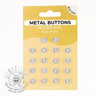 Boutons Pression METAL 8,5 mm off white