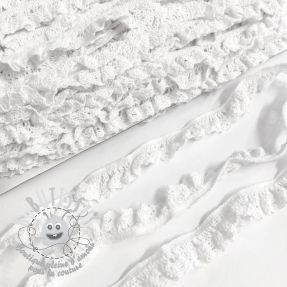 Dentelle de coton élastique white