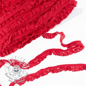 Dentelle de coton élastique red