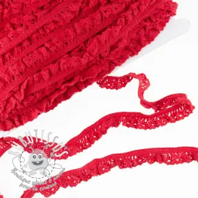 Dentelle de coton élastique red