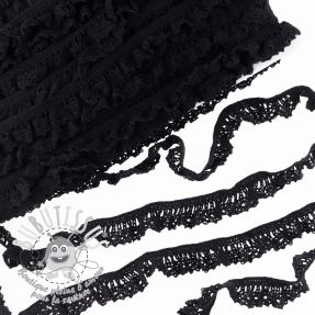 Dentelle de coton élastique black