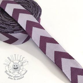 Ruban Chevron purple