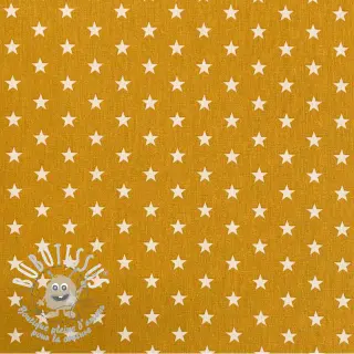 Tissu coton Petit stars ochre