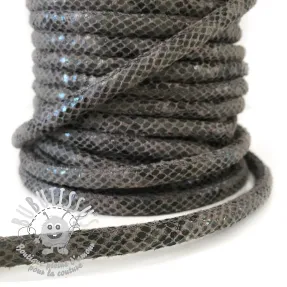 Cordon en suede Snake grey