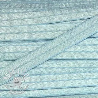 Biais élastique 15 mm light blue