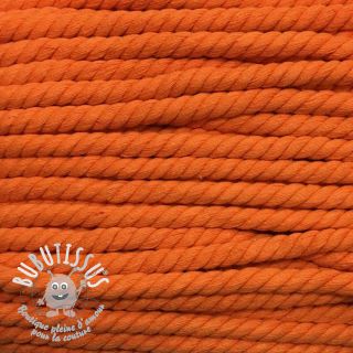 Cordon coton macramé 12 mm orange