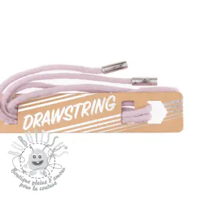 Cordon a capuche avec embouts 115 cm HEAD2 washed pink