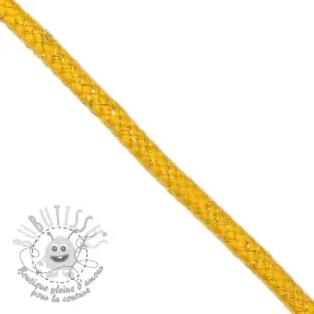 Cordon lurex 10 mm yellow