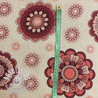 Tissu déco Linenlook Mandala flower