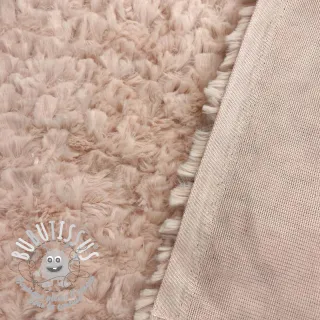 Fourrure Curly rose