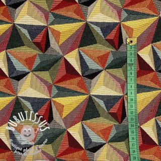 Tissu déco GOBELIN Colourful triangles