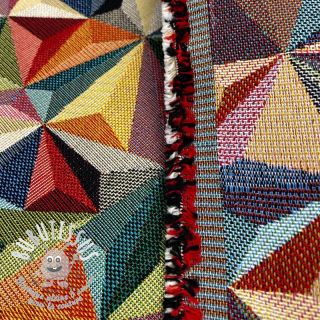 Tissu déco GOBELIN Colourful triangles