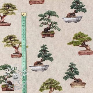 Tissu déco Linenlook premium Bonsai