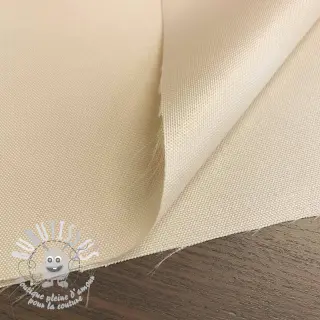Tissu imperméable ecru