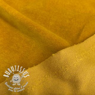 Tissu velours jersey ochre