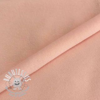 Tissu velours jersey rose