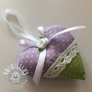 Tissu coton Petit dots lilac