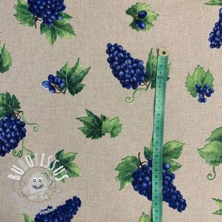 Tissu déco Linenlook Vintage grapes vineyard