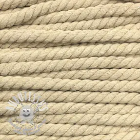 Cordon coton macramé 12 mm off white