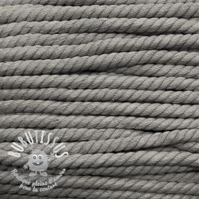 Cordon coton macramé 12 mm grey