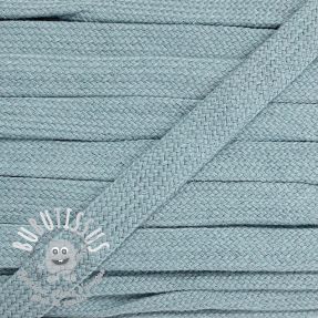 Cordon coton tubulaire plat 17 mm cloud blue