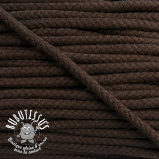 Cordon coton 8 mm dark mocha