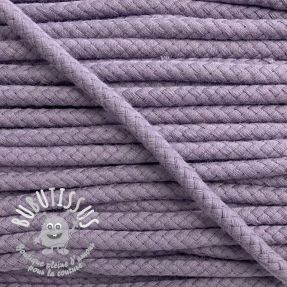 Cordon coton 8 mm lavender