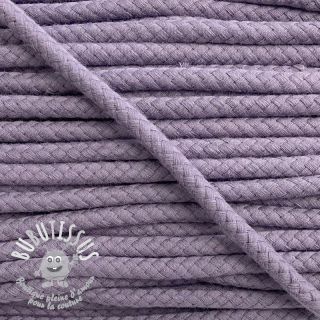 Cordon coton 8 mm lavender