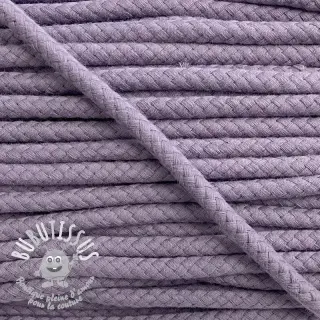 Cordon coton 8 mm lavender