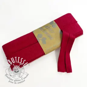 Biais élastique viscose - 3 m ruby