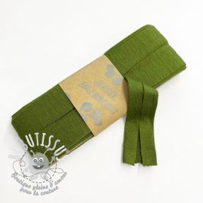 Biais élastique viscose - 3 m olive green