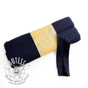 Biais élastique viscose - 3 m dark blue