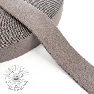 Élastique lisse 3 cm taupe