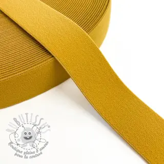Élastique lisse 3 cm ochre