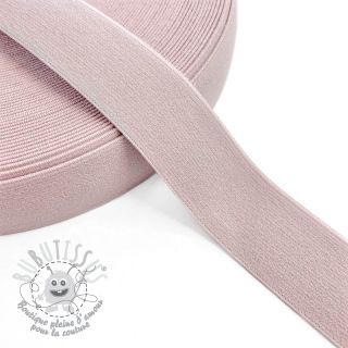 Élastique lisse 3 cm light old pink