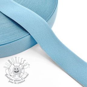 Élastique lisse 3 cm baby blue