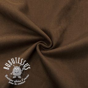 Suede stretch dark brown