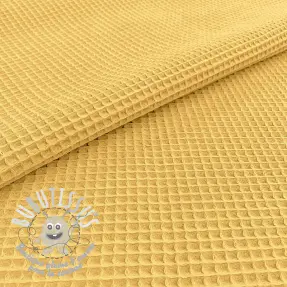 Tissu nid d’abeille soft yellow