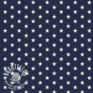 Tissu coton Petit stars navy